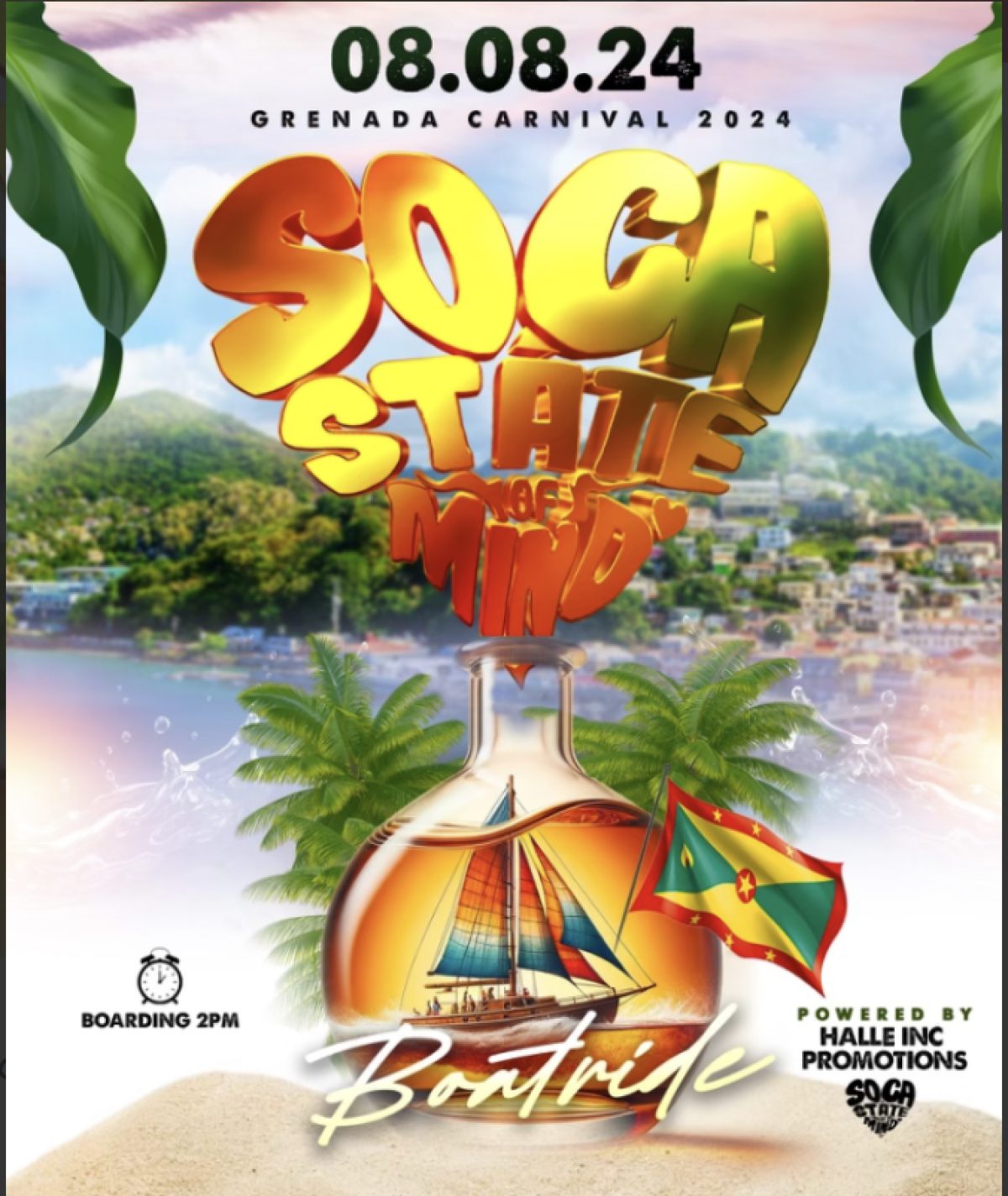 Soca State Of Mind- The Bikini Cruise flyer or graphic.