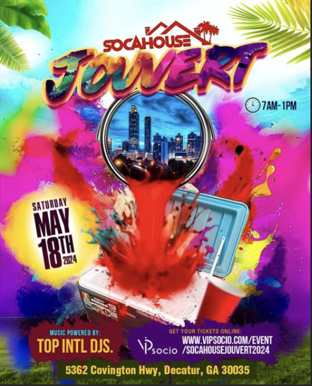 SocaHouse Jouvert  flyer or graphic.