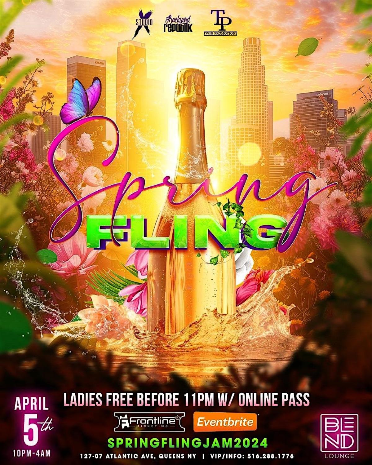 Spring Fling flyer or graphic.