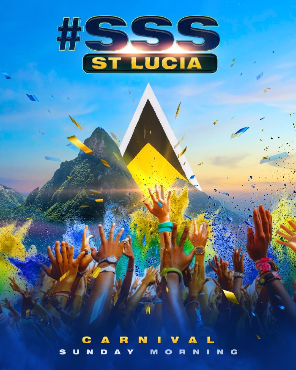 #SSS St.Lucia Cooler Jouvert flyer or graphic.