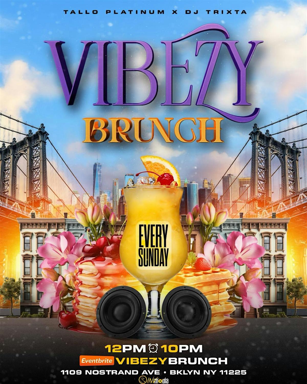 Vibezy Brunch flyer or graphic.