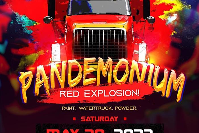 Pandemonium 3 Red Explosion: The Ultimate Paint, Water and Powder Fete