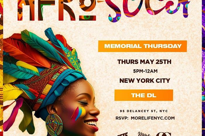 AFRO-SOCA Memorial Day Thursday