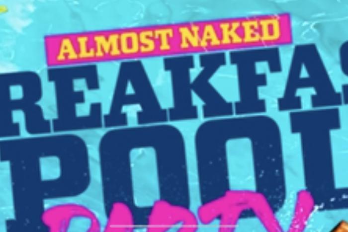Almost Naked Breakfast Cooler Pool Party