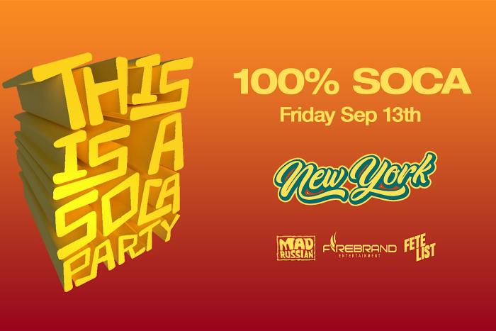 This is a SOCA Party - NYC September