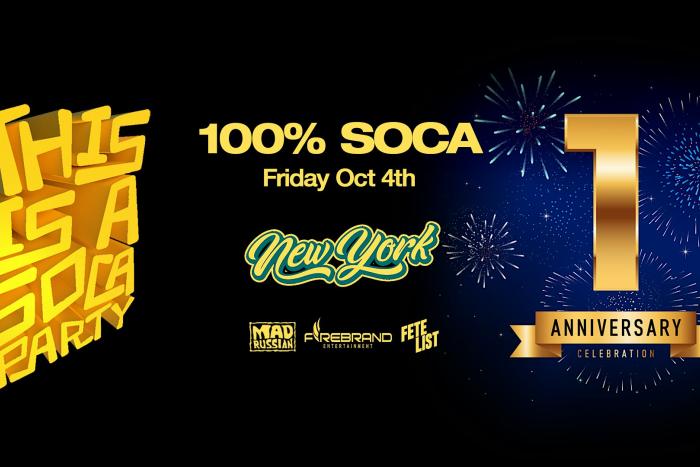 This is a SOCA Party - 1 Year Anniversary