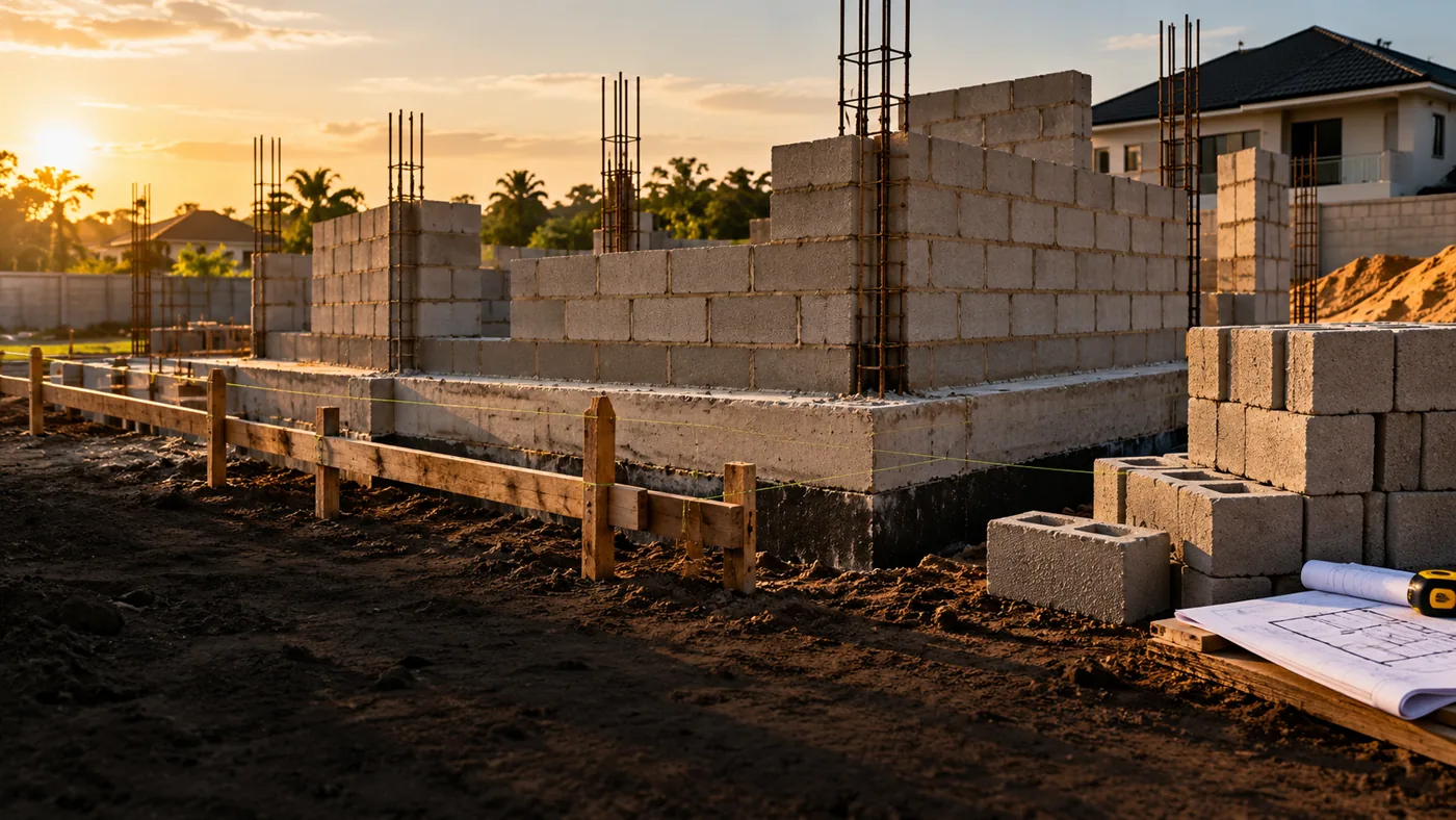 A Nigerian home taking shape in carefully planned building stages