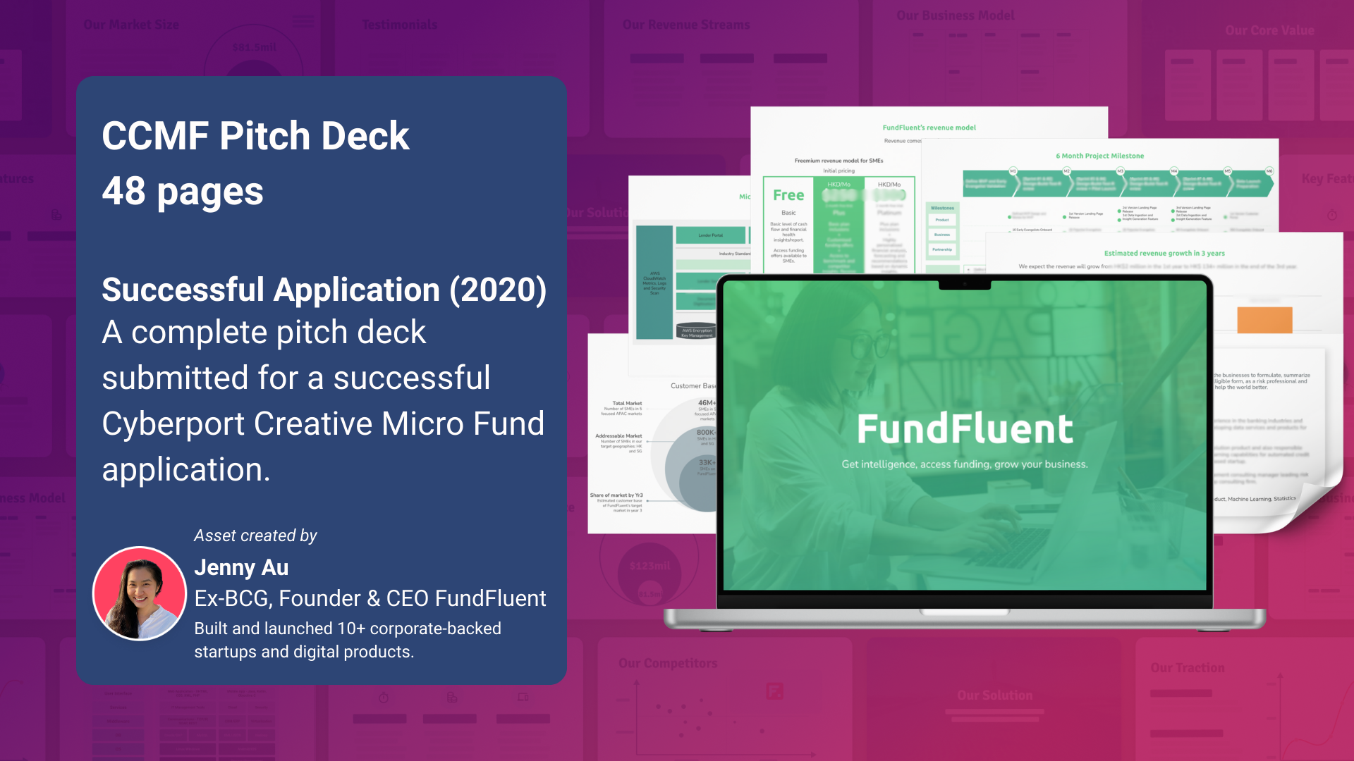 FundFluent CCMF Pitch Deck (Successful Application, 2020)