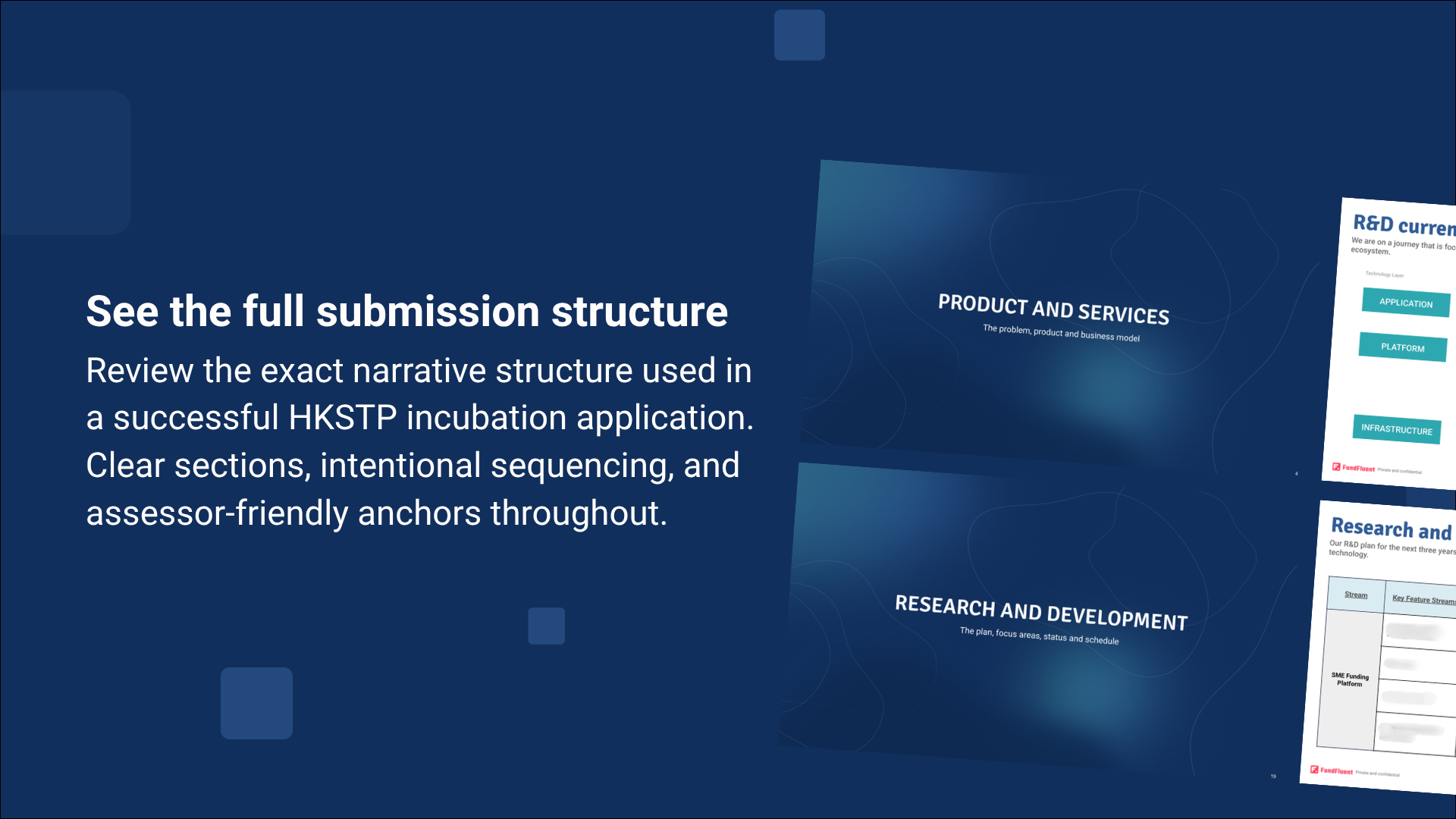 FundFluent HKSTP Incubation Programme Pitch Deck preview 1