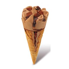 CHOCOLATE & BROWNIE ICE CREAM CONE