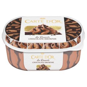 CARTE D'OR GLACE AU CHOCOLAT ET BROWNIE 825ML