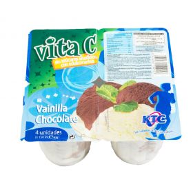 VASITO DE HELADO DE VAINILLA Y CHOCOLATE SIN AZÚCAR 130 ML