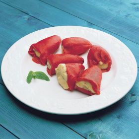 STUFFED RED PEPPERS WITH COD BRANDADE