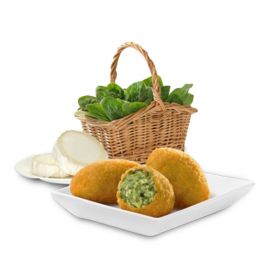 CROQUETA DE ESPINACAS Y QUESO DE CABRA