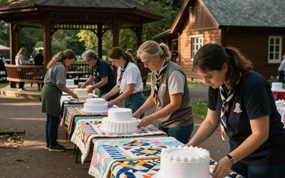 Cake, Quilts, and a 1938 Scout