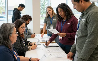 Alaskans Take A Stand voter registration at