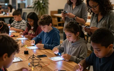 Halloween Paper Circuits at Chugiak-Eagle