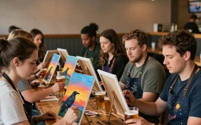 Paint Nite: October Raven