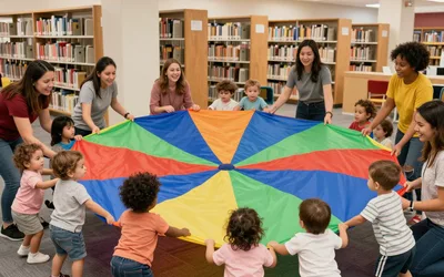 Parachute Storytime at Muldoon