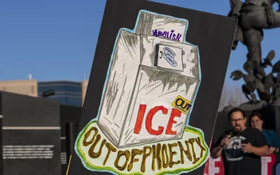 Protest against ICE and Trump