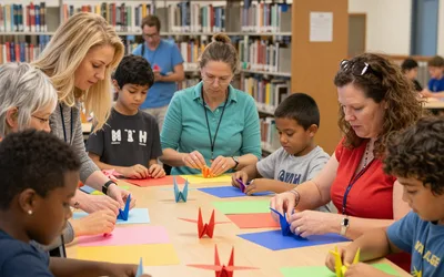Creative Space Art Class - Origami Cranes