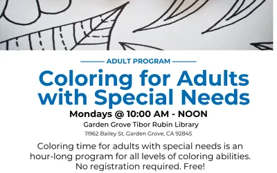 Adult Coloring for Adults with Special