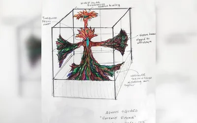 Phoenix Rising Art Installation by Laura Brody