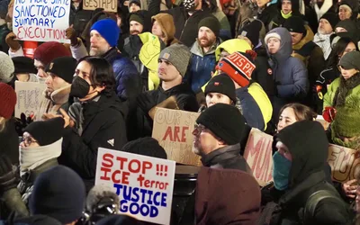 Protest against ICE shooting