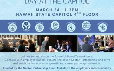 Hawaii's Industry-Led Sector Partnership Showcase: Day at the Capitol