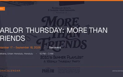 Parlor Thursday: More Than Friends