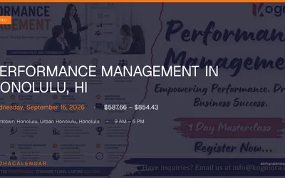 Performance Management in Honolulu, HI