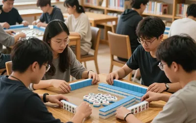 Mahjong At The Library