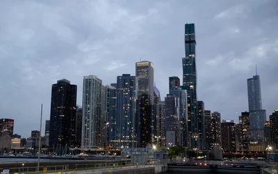 Chicago By Night River & Lake