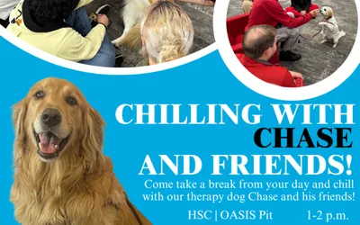 Chilling with Chase and friends!