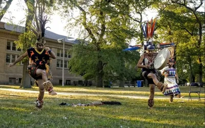 Nahui Ollin Aztec Dance at West Lawn