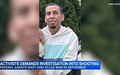 Protest demanding FBI investigation into man's ICE shooting death