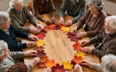 Seniors Fall Leaves Photo Frame