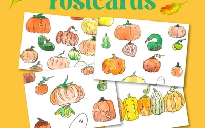 Watercolor Postcards