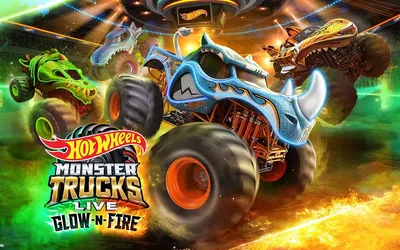 Hot Wheels Monster Trucks Live Glow-N-Fire