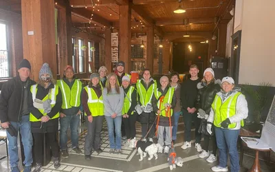 Plogging Through the Cov community clean-up