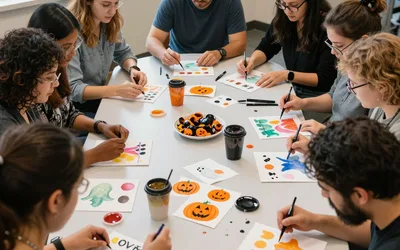 Watercolor Postcards: Halloween