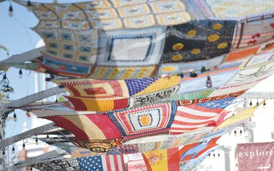 Crochet Ceiling Installation