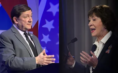 Susan Collins and Troy Jackson debate