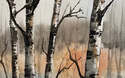 Autumn Birches, RURAL Circuit Paint & Sip