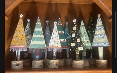 Fused Glass Holiday Trees