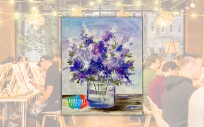 Brush Studio Paint & Sip - Lovely Lilacs