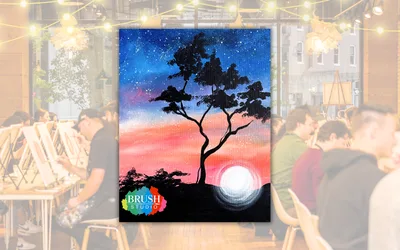 Brush Studio Paint & Sip - Moonlight Magic