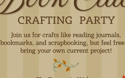Libraries Book Club Crafting Party