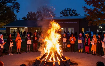 Northwest Como Halloween Bonfire