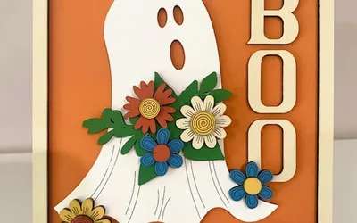 DIY Crafts: Floral Ghost